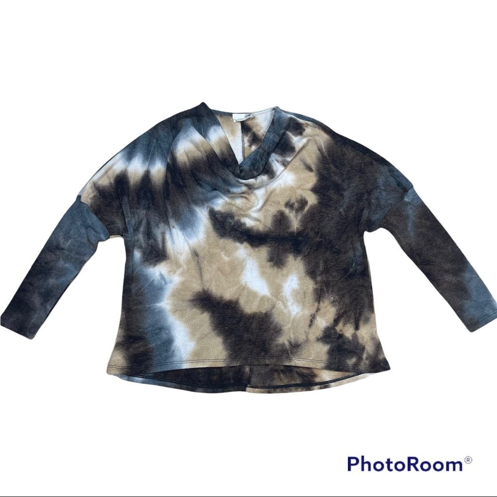 Everleigh Nordstrom Tie Dye Cowl Neck Sweater/pullover Size Small